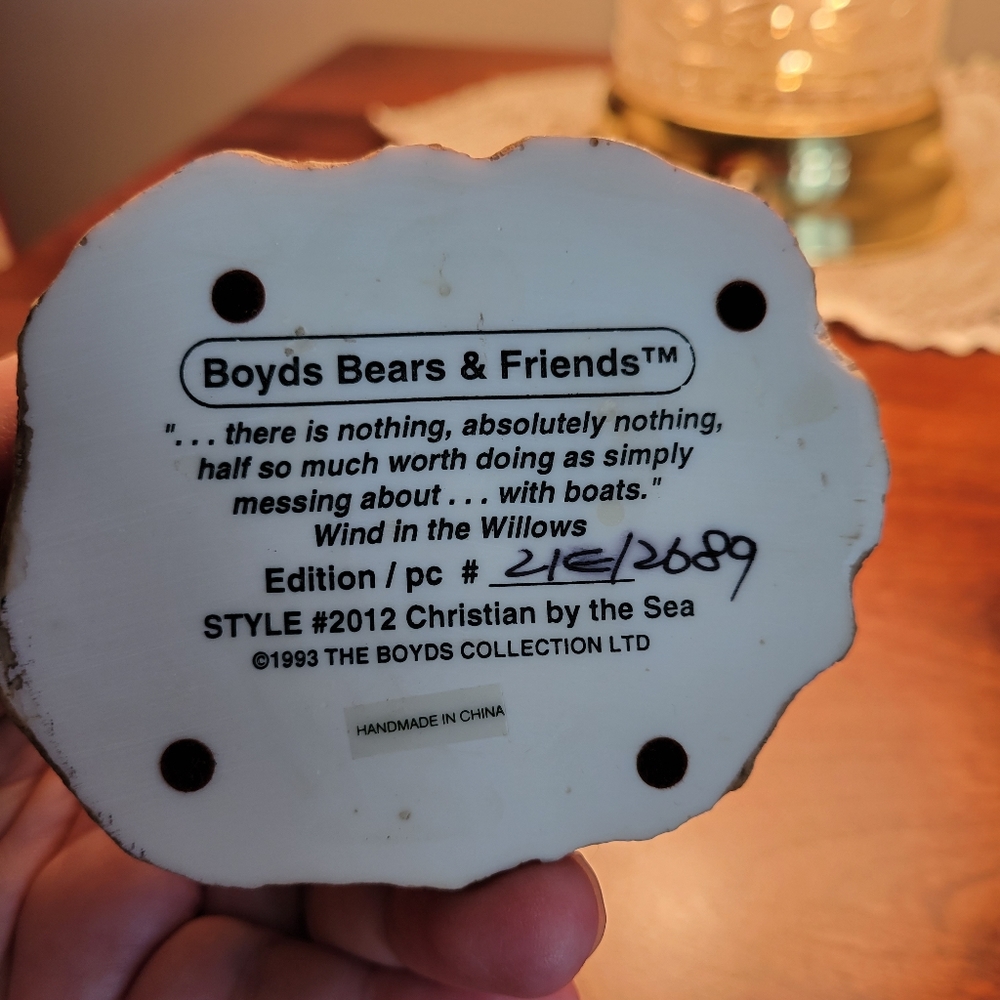 Boyds Bears Christian  By the Sea - Picture 5 of 5